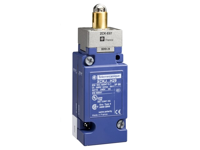 Eindschakelaar; NO + NC; 10A; max.250VAC; max.250VDC; IP66 Eindschakelaar; NO + NC; 10A; max.250VAC; max.250VDC; IP66